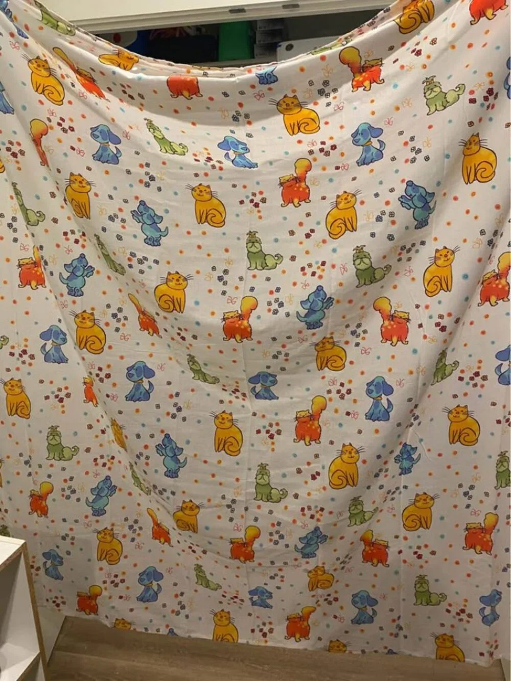 Vibrant Cat & Dog Shower Curtain